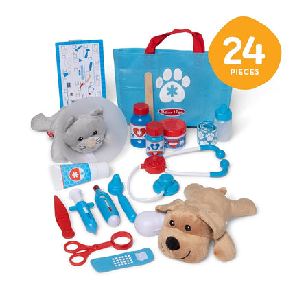 Melissa & Doug Pet Vet Set | Animal Care Kit for Kids, Doctor Role Play Toys for Children | Age 3+