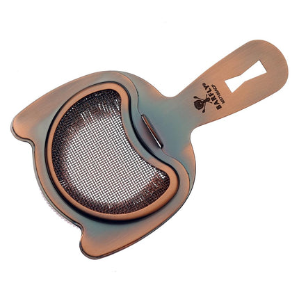 Barfly Fine Mesh Spring Strainer, Antique Copper