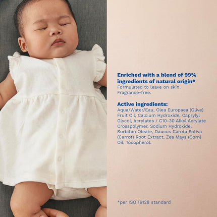 Mustela Liniment, Natural No-Rinse Baby Cleanser for Diaper Change, with Extra-Virgin Olive Oil, 13.52 Fl. Oz