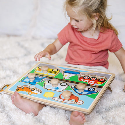 Melissa & Doug Vehículos Puzle de Encaje Grande