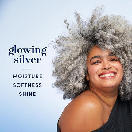 Hair Biology Purple Shampoo and Conditioner Set for Grey Hair with Biotin, Safe for Colour-Treated Hair, Silver & Glowing Collection, 12.8 fl oz Each