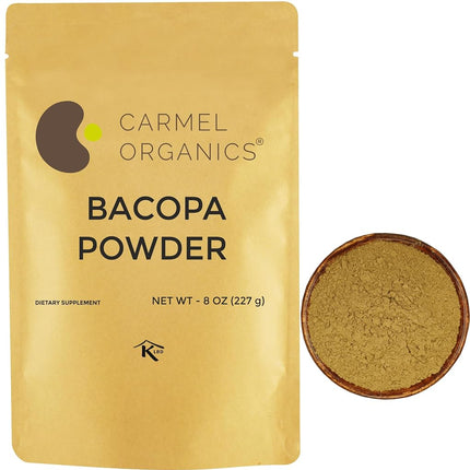 CARMEL ORGANICS Bacopa Monnieri/Brahmi Powder | 8 