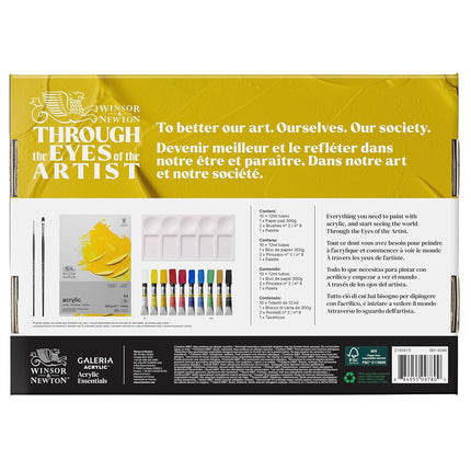 Winsor & Newton - Acrylic Colour Paint - Acrylic Paint Sets - Winsor and Newton - Galeria Acrylic Colour - 14 Peice Set