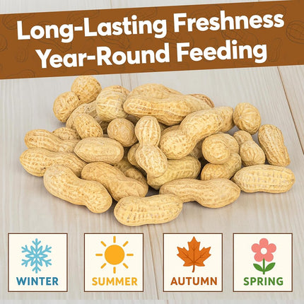 TRAILMARK NATURALS - 2 Packs of 5lb Bags (10lb Total) - Raw Squirrel Peanuts Raw in Shell Peanuts for Birds and Wildlife - Squirrel Feed, Wild Bird Seeds - Grown