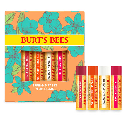 Burt's Bees Lip Balm Gift Set, Pomegranate, Coconu