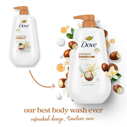 Dove Beauty Shea Body Wash 34oz , pack of 1