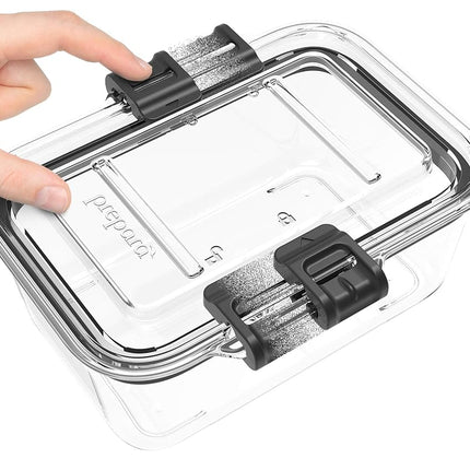 Prepara 7.8 Cup Food Storage Container Set, 2 Piece, 1.85 Litre Capacity, Clear