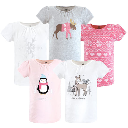 Hudson Baby Unisex Baby Short Sleeve T-Shirts, Gir