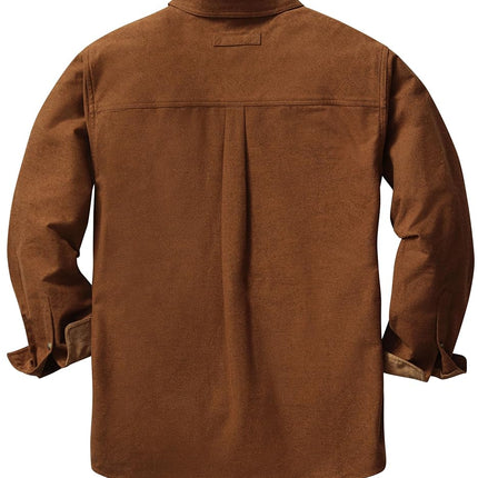 Legendary Whitetails Men's Flannel Shirt Long Sleeve Button Down 100% Cotton, Chestnut Heather, 4XL Big