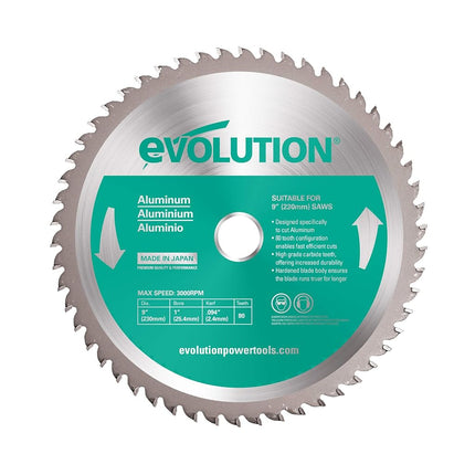 Evolution Power Tools 230BLADEAL Aluminum Cutting 