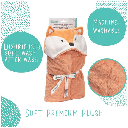 GUND Baby Lil’ Luvs Hooded Blanket, Emory Fox, Ultra Soft Plush Security Blanket for Babies and Newborns
