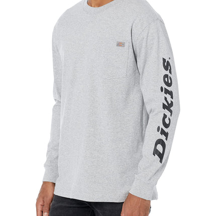 Dickies Mens Long Sleeve Wordmark Graphic T-Shirt,