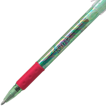 Pentel Krazy Pop Iridescent Gel Pen, (1.0mm) Bold line, Green & Metallic Red Ink (K91-DBD)