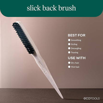 EcoTools Cepillo para el cabello Slick Back, 1 unidad