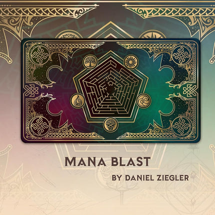 Paramint Lucid Dragon Blast (Stitched) - MTG Playmat - Perfect for Magic The Gathering, Pokemon, YuGiOh, Anime - TCG Card Game Table Mat - Durable, Thick, Cloth Fabric, Rubber Bottom by Daniel Ziegler
