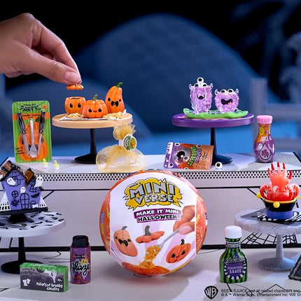 MGA's Miniverse Make It Mini Halloween 2025 - Mini Collectibles, Mysterious Blind Packaging, Scary, Halloween, Resin Crafts, Food Replicas, Non-Edible - Collectors from 8 Years
