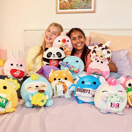 Snackles Series 2 Wave 2, Snack Swap, Shrimp, 20 cm by ZURU Cuddly Squishy Comfort Plush with License Snack Brand Accessory (Shrimp, Krispy Kreme)