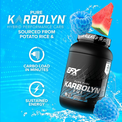 EFX Karbolyn Fuel Perormance Carb, Blue Razz Watermelon, 1.95kg