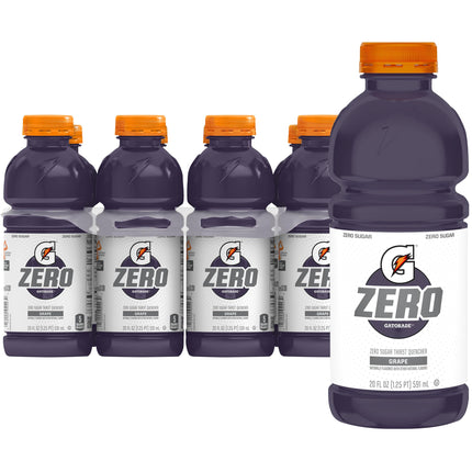 Thirst Quencher, Grape, 20oz Bottles (8 Pack)
