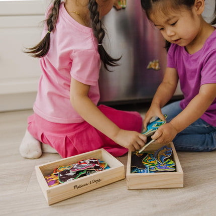 Paquete de animales y dinosaurios magnéticos de Melissa & Doug