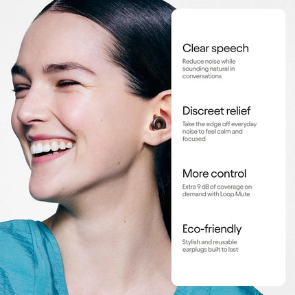Loop Engage 2 Plus Ear Plugs - Noise Relief with Clear Speech + Mute