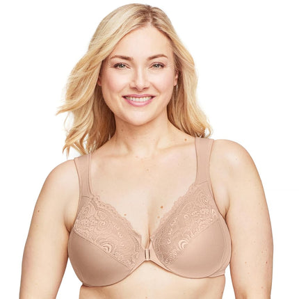 Glamorise Wonderwire Front-Closure Underwire Bra 1245 (Women's & Women's Plus)