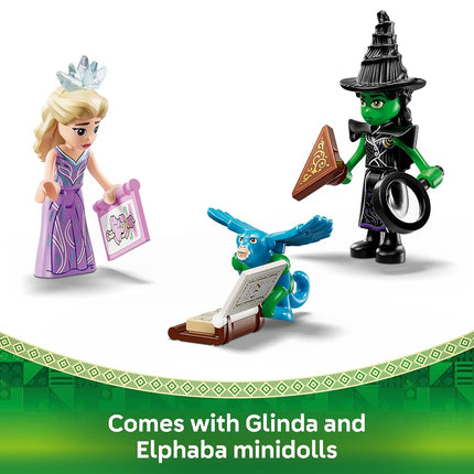 LEGO Wicked Emerald City & Kiamo Ko Castle Toy - Play & Display Model - incl. Elphaba & Glinda Mini Dolls, plus a Monkey & Accessories - Gift for 9+ Year Old Girls & Movie Fans - 75689