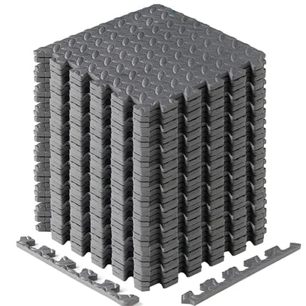 Yes4All Interlocking Exercise Foam Mats with Borde