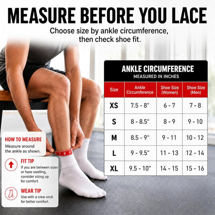 McDavid Lightweight Ankle Brace (Black, X-Small)