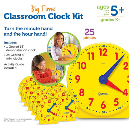 Learning Resources LER2102 Classroom Clock Kit