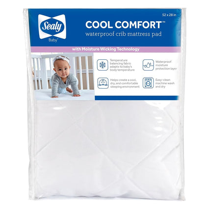 Sealy Baby Cool Comfort Cooling Breathable Waterpr