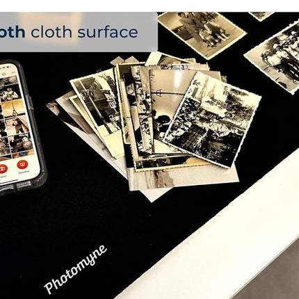 Photomyne Large Scanning Pad, Desk pad, Mouse pad for Desk with Stitched Edges, Superior Micro-Weave Cloth, Non-Slip Base, Water Resistant, Desk Mat for Home & Office Home, Available in Two Sizes - L