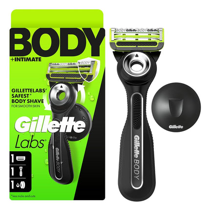 Gillette Labs Body + Intimate Razor For Men, Handl