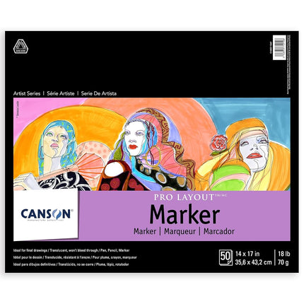 Canson Artist Series Pro Layout Marker Pad, 14” x 