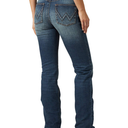Wrangler Women's Willow Mid Rise Performance Waist Boot Cut Ultimate Riding Jean, Rebecca, 13-34, Rebecca, 13-34