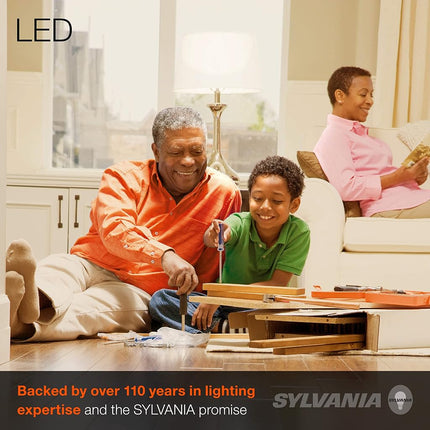 Sylvania Ultra A19 LED Light Bulb, 60W Equivalent, Efficient 9W, Medium Base, Dimmable, Frosted Finish, 2700K, Soft White - 8 Pack (41954)