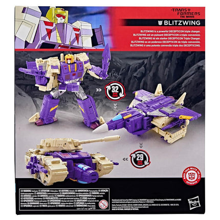 Transformers Studio Series The Transformers: The Movie Blitzwing, Collectible 3-in-1 Converting 7-inch Leader Class Action Figure, 8+