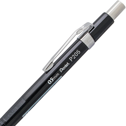 Pentel Sharp Automatic Pencil, 0.5mm, Black Barrel, 1 Pack (P205BP-K6)