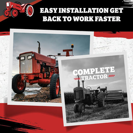 Complete Tractor 1210-1601 Seat Cushion Set, Gray