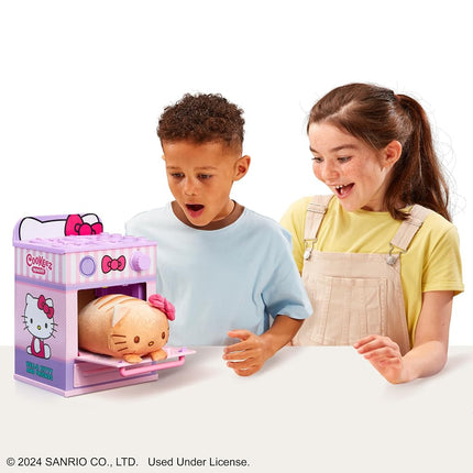 Cookeez Makery Hello Kitty® and Friends Oven. Mix & Make a Plush Best Friend! Place Your Dough in The Oven and Be Amazed When A Warm, Scented, Interactive, Plush Friend Comes Out! Styles May Vary.