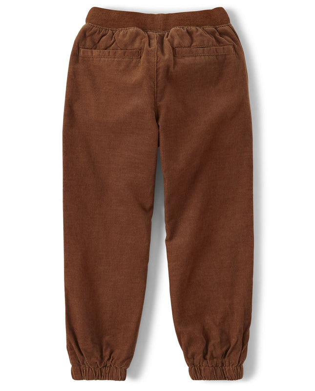 Gymboree Pantalons de jogging à enfiler pour garçons et tout-petits, Cinnamon, 7