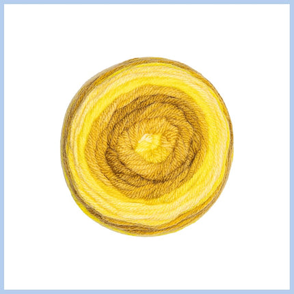 Red Heart Super Saver Ombre Gold Bar Yarn - 2 Pack of 283g/10oz - 100% Acrylic - #4 Worsted (Medium) - 482 Yards - Knitting/Crochet