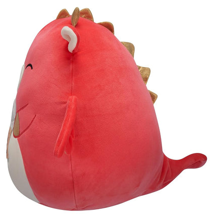 Squishmallows Original 12-Inch Baiden Red Dragon with Boba Drink - Official Jazwares Plush (Medium-Sized)