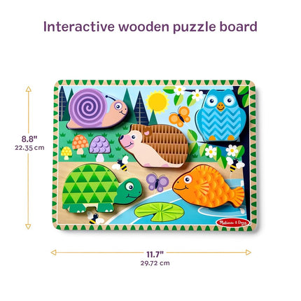 Touch & Feel Wooden Sensory Animal Puzzle