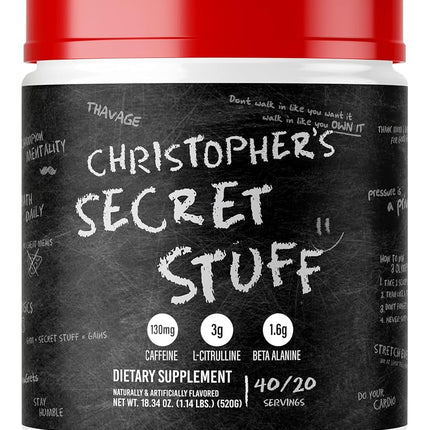 Raw Nutrition CBum Christopher's Secret Stuff Thav