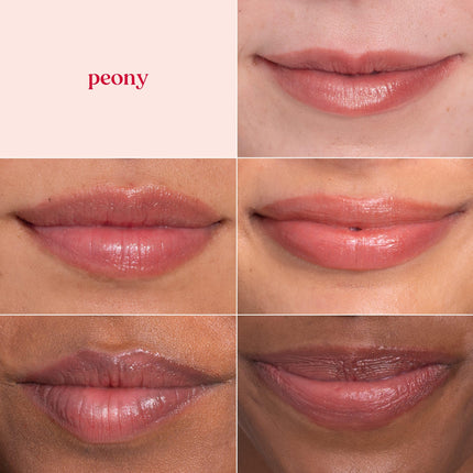 Burt's Bees 100% Natural Moisturizing Lip Shimmer, Peony - 4 Tubes