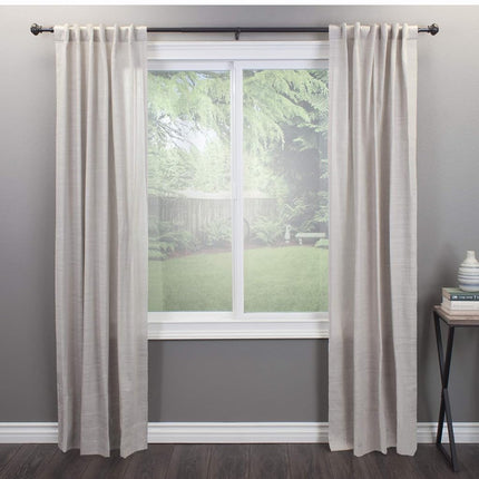 Decopolitan Curtain Rod Set, Steel, Bronze, 18 to 36-Inch