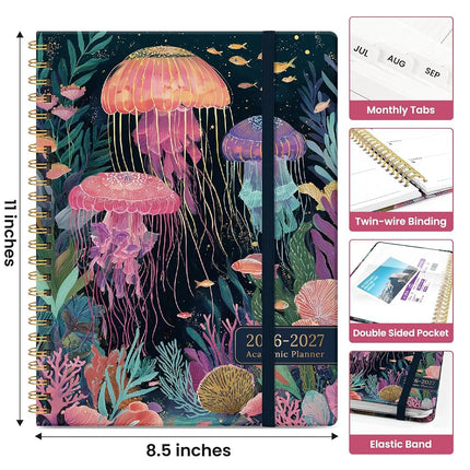 Taja Planner 2026-2027, Jul 2026-Jun 2027 Monthly & Weekly Calendar Planner