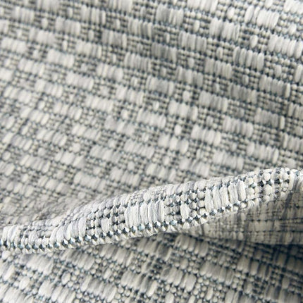 Tapis d'extérieur Unique Loom Solid Collection (2' 7" x 10' Coureur Gris clair/Ivoire)
