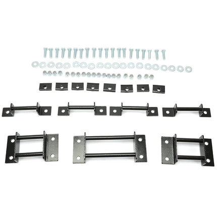 ALMULOO Supports de siège de 3e rangée compatibles avec les sièges Chevy Tahoe GMC Yukon 2000-2014 Supports avec gâches et boulons Acier Noir